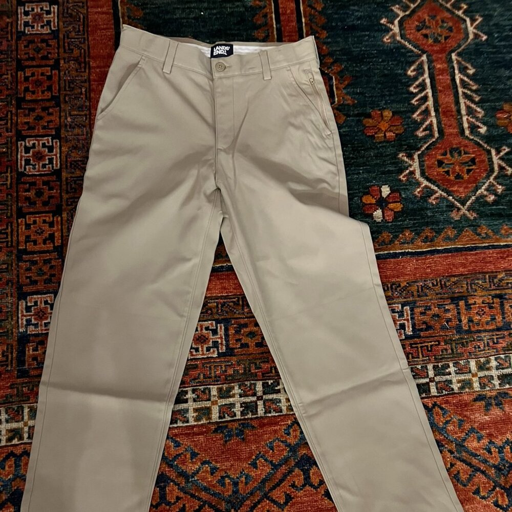 NWOT Lands' End Khaki Pants, Women, Size 14